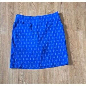 Duluth Trading Noga Skort Skirt Pocket Stretch Casual Blue Sz M Outdoors Hiking